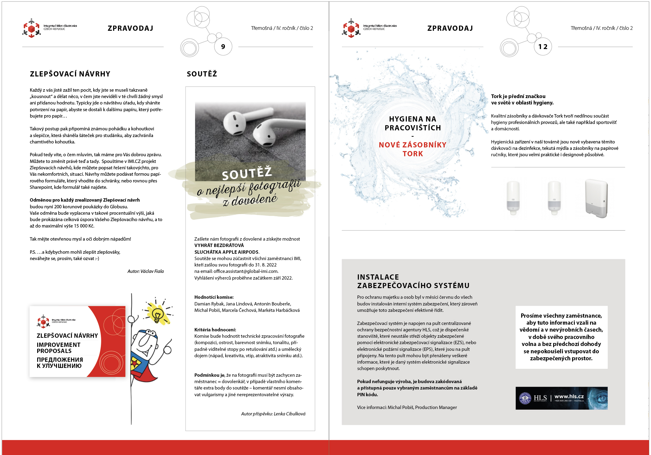 Firemní časopisy a newslettery